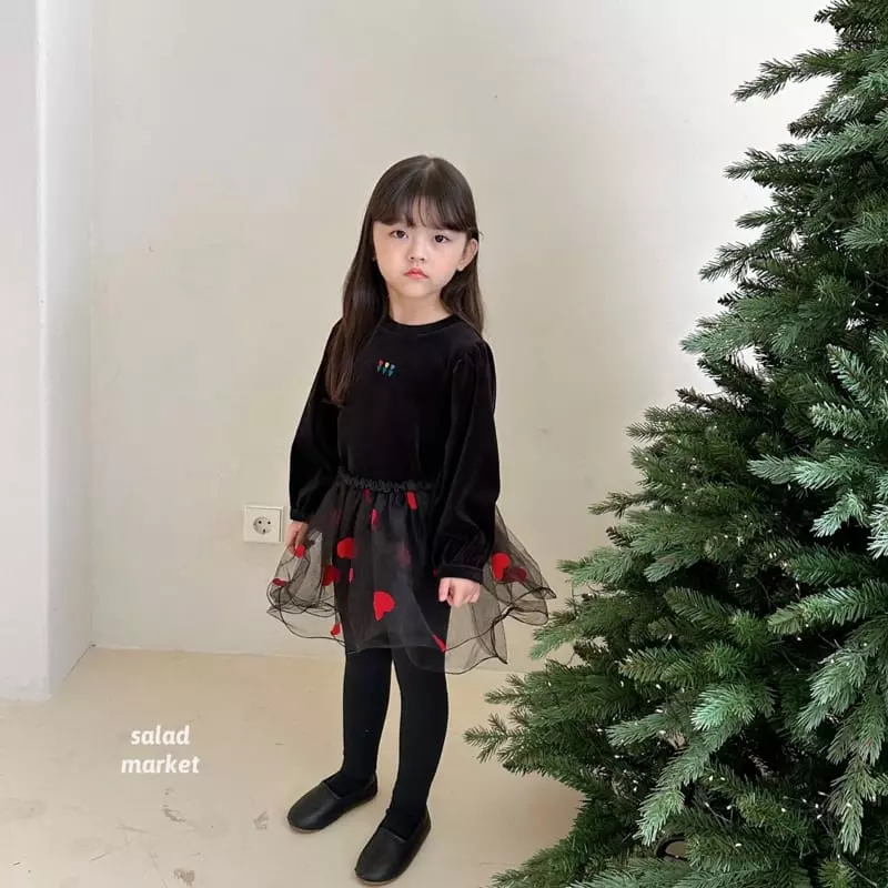 Salad Market - Korean Children Fashion - #prettylittlegirls - Tulip Veloure Tee - 7
