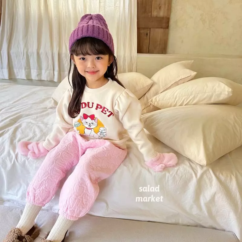 Salad Market - Korean Children Fashion - #prettylittlegirls - Heart Pants - 6