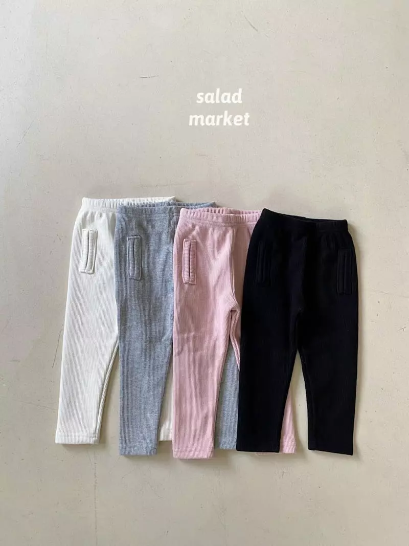 Salad Market - Korean Children Fashion - #prettylittlegirls - Pocket Leggings - 2