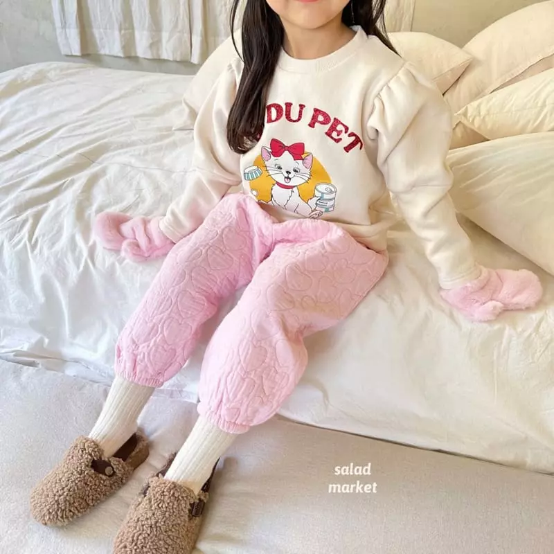 Salad Market - Korean Children Fashion - #todddlerfashion - Heart Pants - 7