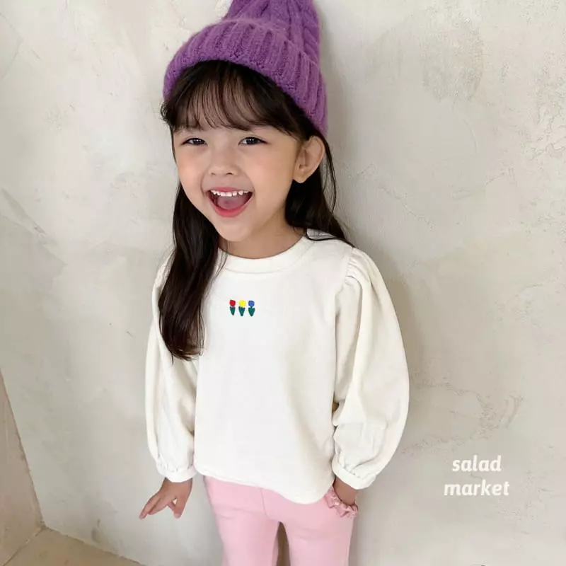 Salad Market - Korean Children Fashion - #toddlerclothing - Tulip Veloure Tee - 9