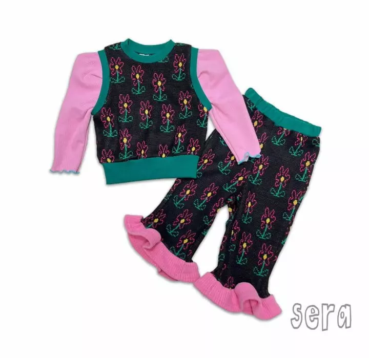 Sera - Korean Children Fashion - #Kfashion4kids - Layered Top Bottom Set - 7