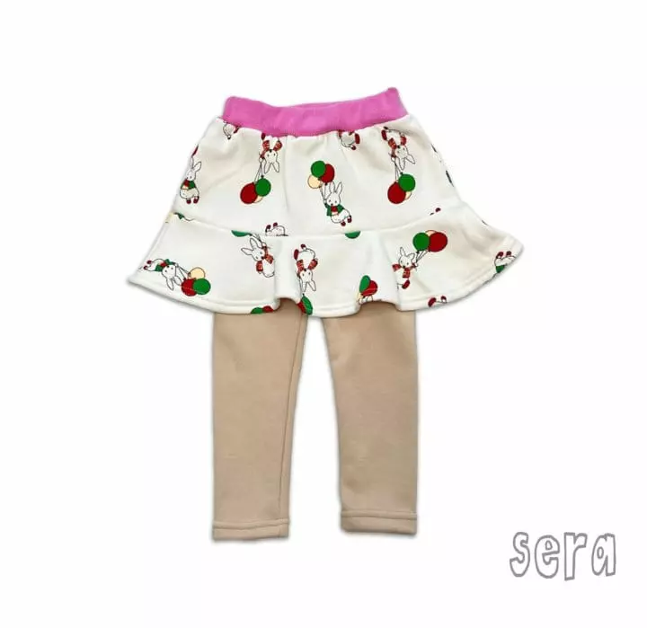 Sera - Korean Children Fashion - #Kfashion4kids - Rabbit Print Skirt Leggings - 11