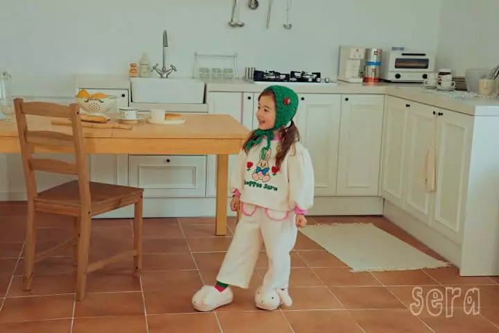 Sera - Korean Children Fashion - #childofig - Rabbit Fleece Top Bottom Set - 3