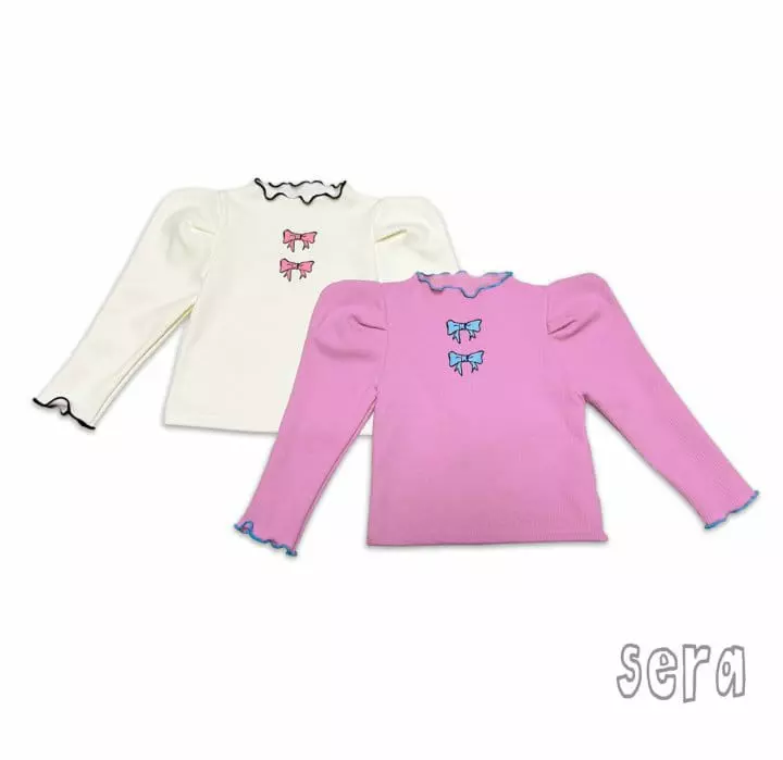 Sera - Korean Children Fashion - #childofig - Ribbon Rib Tee - 8