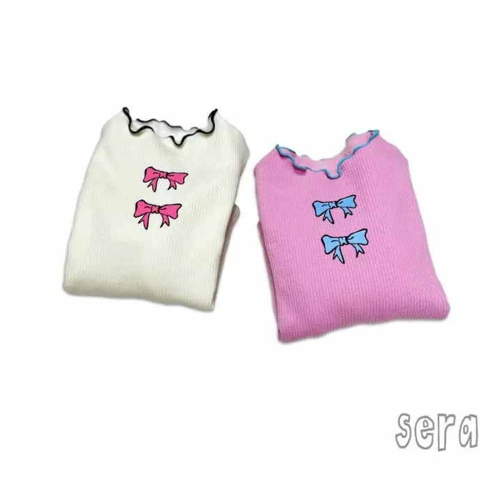 Sera - Korean Children Fashion - #childofig - Ribbon Rib Tee - 9