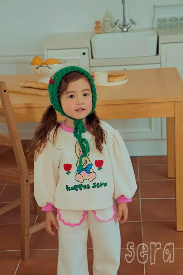 Sera - Korean Children Fashion - #childofig - Rabbit Fleece Top Bottom Set - 4