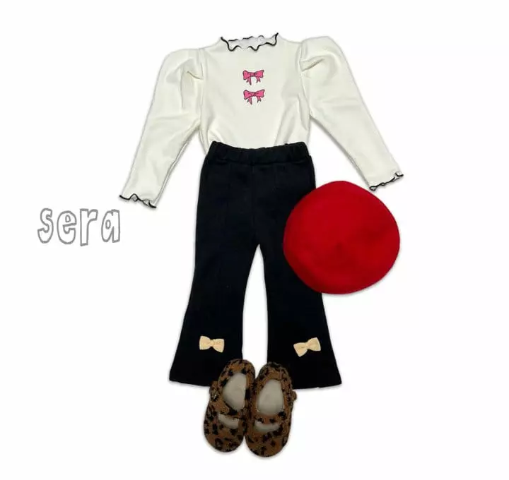 Sera - Korean Children Fashion - #discoveringself - Ribbon Rib Tee - 12