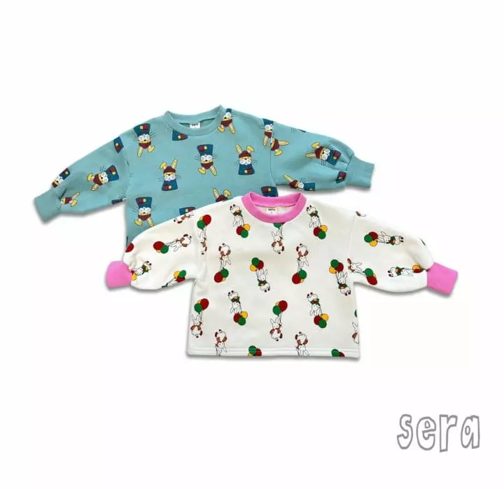 Sera - Korean Children Fashion - #kidsstore - Rabbit Print Sweatshirt - 11