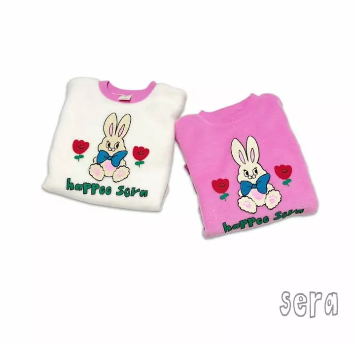 Sera - Korean Children Fashion - #kidzfashiontrend - Rabbit Fleece Top Bottom Set - 10