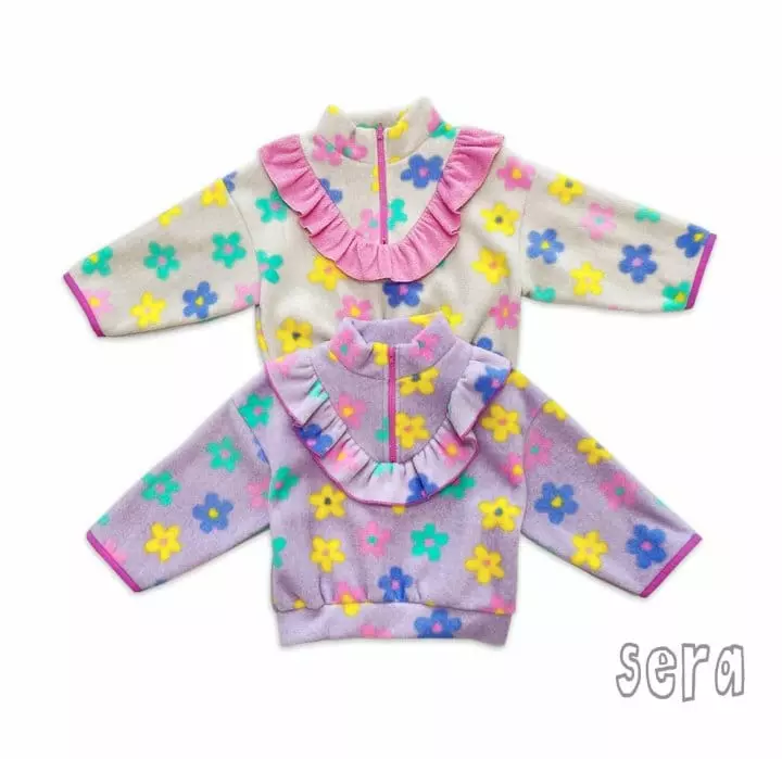 Sera - Korean Children Fashion - #kidzfashiontrend - Zipper Fleece Top Bottom Set - 9