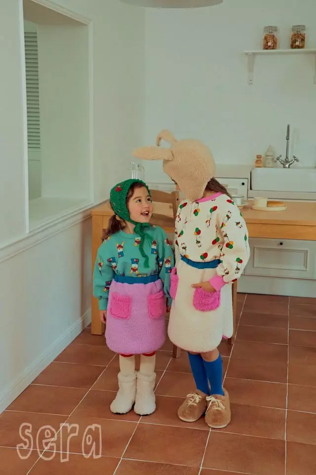 Sera - Korean Children Fashion - #magicofchildhood - Rabbit Print Sweatshirt