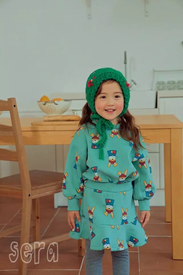 Sera - Korean Children Fashion - #prettylittlegirls - Rabbit Print Sweatshirt - 3