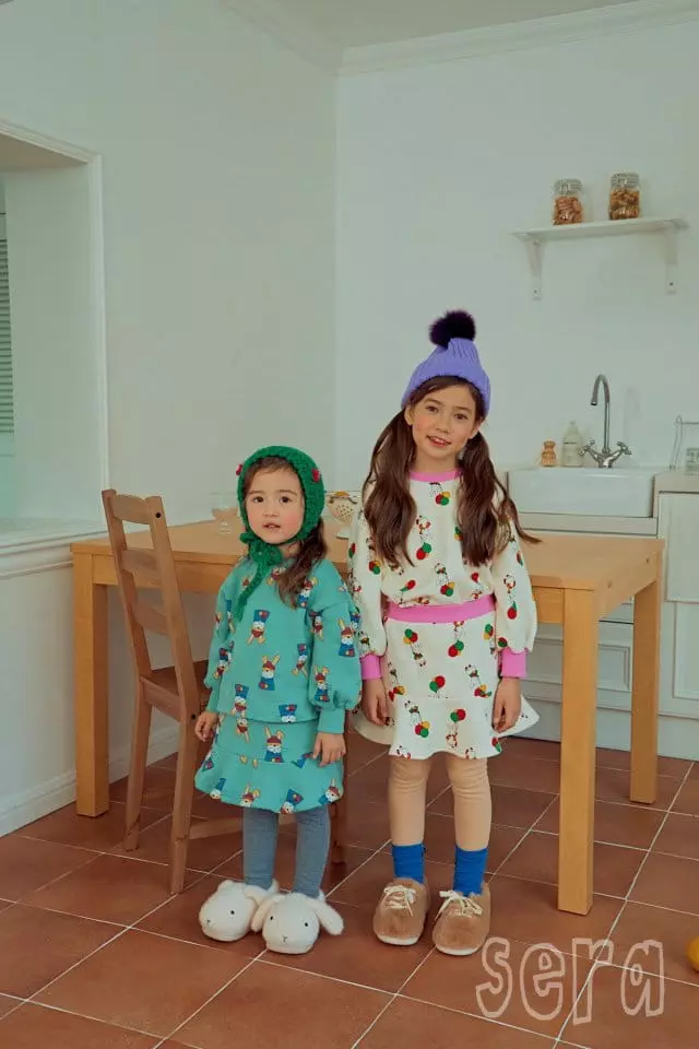 Sera - Korean Children Fashion - #prettylittlegirls - Rabbit Print Skirt Leggings