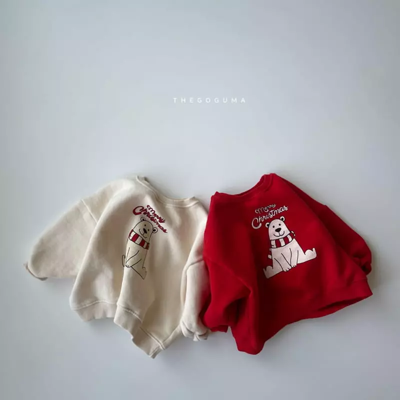 Shinseage Kids - Korean Children Fashion - #childofig - Bear X Mas Sweatshirt - 10