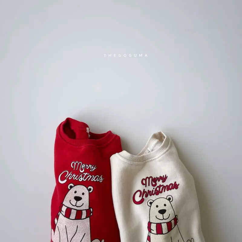 Shinseage Kids - Korean Children Fashion - #magicofchildhood - Bear X Mas Sweatshirt - 6