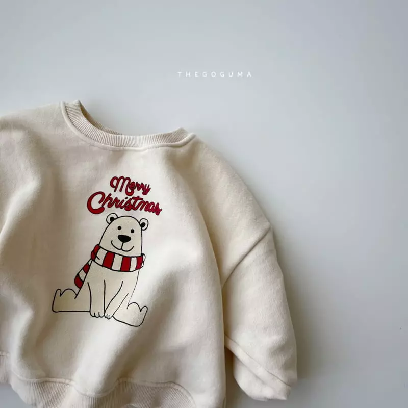Shinseage Kids - Korean Children Fashion - #prettylittlegirls - Bear X Mas Sweatshirt - 8