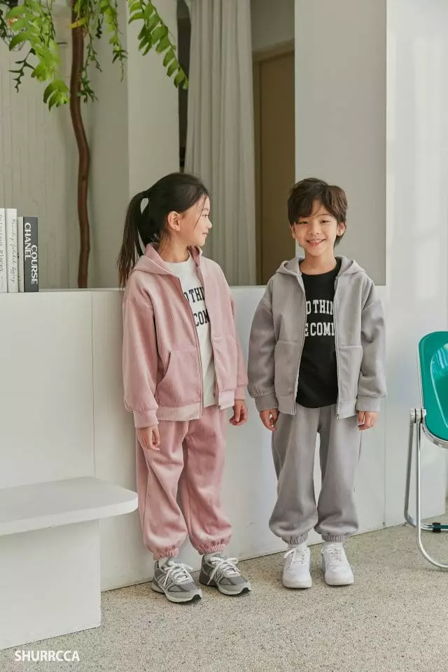 Shurrcca - Korean Children Fashion - #Kfashion4kids - Veloure Zip-up - 3