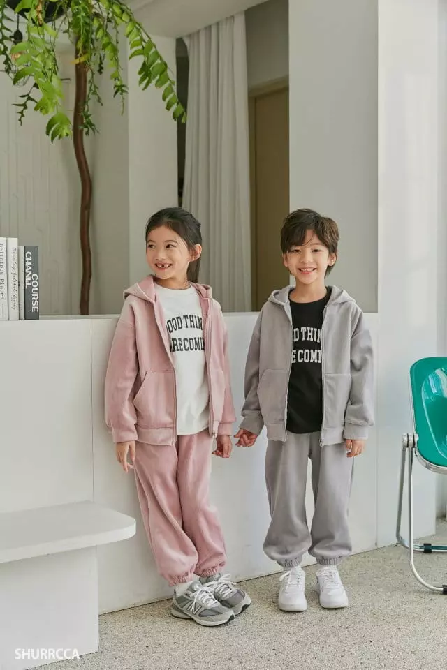 Shurrcca - Korean Children Fashion - #childofig - Veloure Zip-up - 8