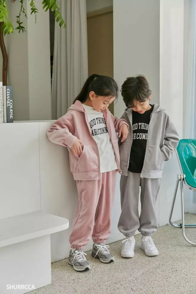 Shurrcca - Korean Children Fashion - #childofig - Veloure Zip-up - 9