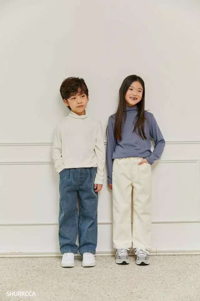 Shurrcca - Korean Children Fashion - #childofig - Cream Pants - 6