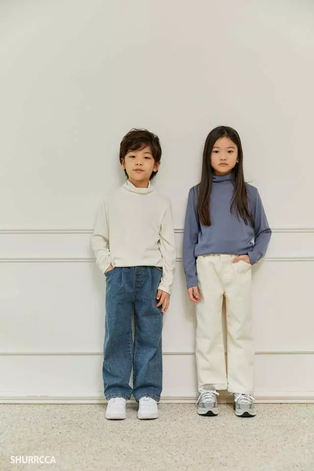 Shurrcca - Korean Children Fashion - #childofig - Cream Pants - 7