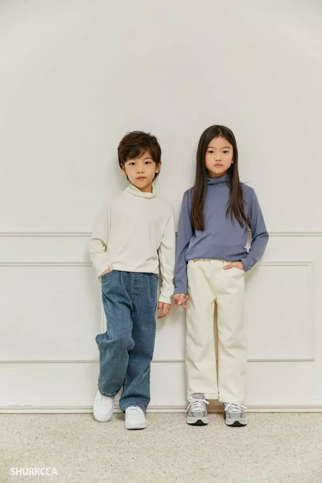 Shurrcca - Korean Children Fashion - #childrensboutique - Cream Pants - 8