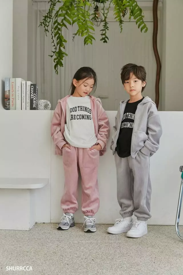 Shurrcca - Korean Children Fashion - #designkidswear - Veloure Zip-up - 11