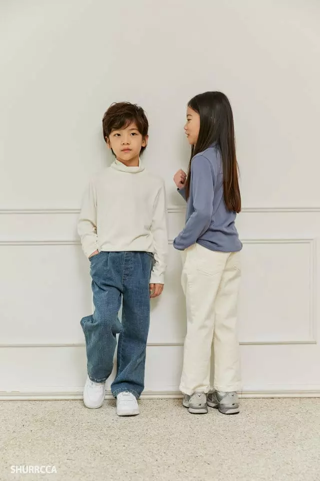 Shurrcca - Korean Children Fashion - #designkidswear - Cream Pants - 9