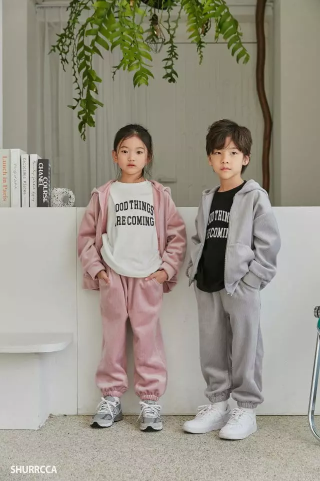 Shurrcca - Korean Children Fashion - #discoveringself - Veloure Zip-up - 12