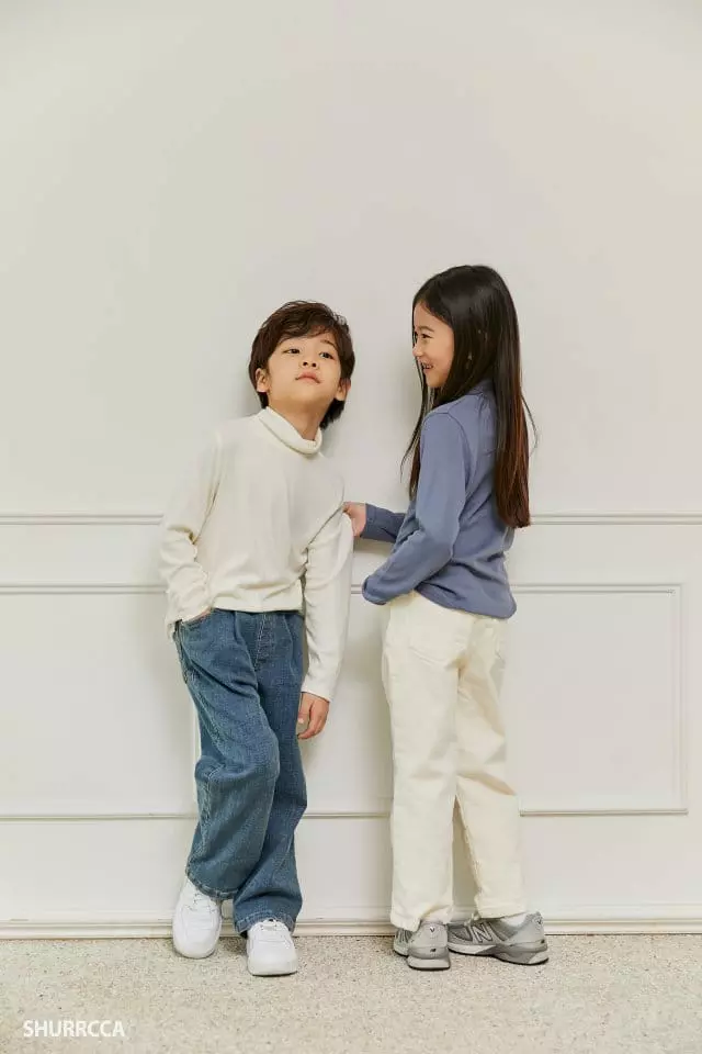 Shurrcca - Korean Children Fashion - #discoveringself - Cream Pants - 10