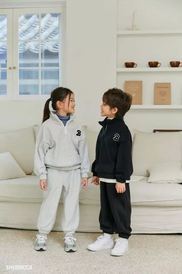 Shurrcca - Korean Children Fashion - #fashionkids - B Half Zip-up - 3