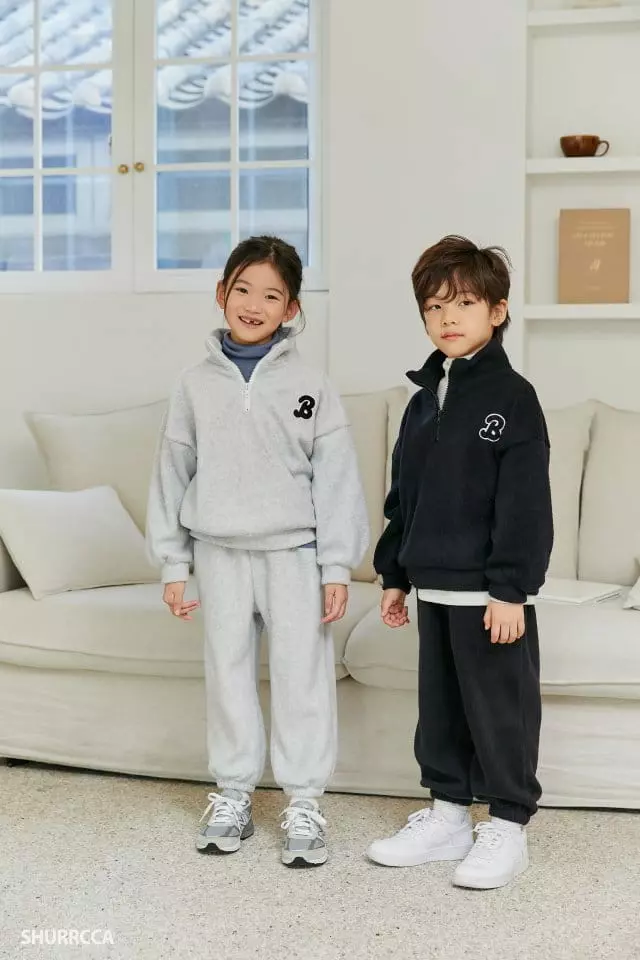 Shurrcca - Korean Children Fashion - #fashionkids - B Half Zip-up - 4