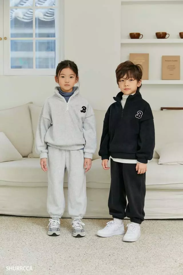 Shurrcca - Korean Children Fashion - #kidsstore - B Half Zip-up - 5