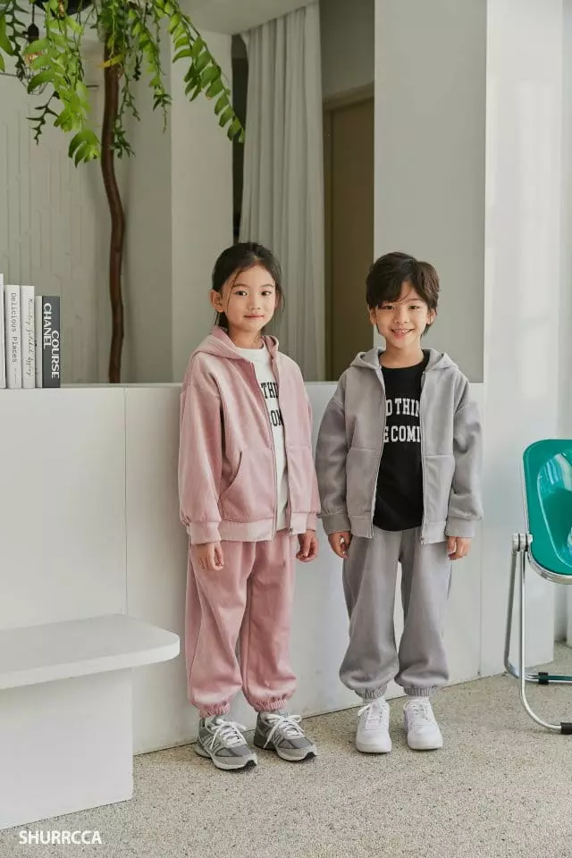 Shurrcca - Korean Children Fashion - #kidzfashiontrend - Veloure Zip-up - 2