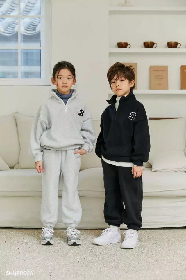 Shurrcca - Korean Children Fashion - #kidzfashiontrend - B Half Zip-up - 6