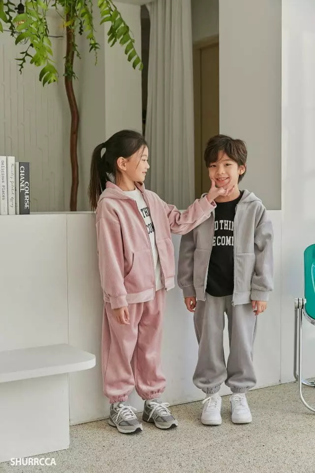 Shurrcca - Korean Children Fashion - #Kfashion4kids - Veloure Zip-up - 4