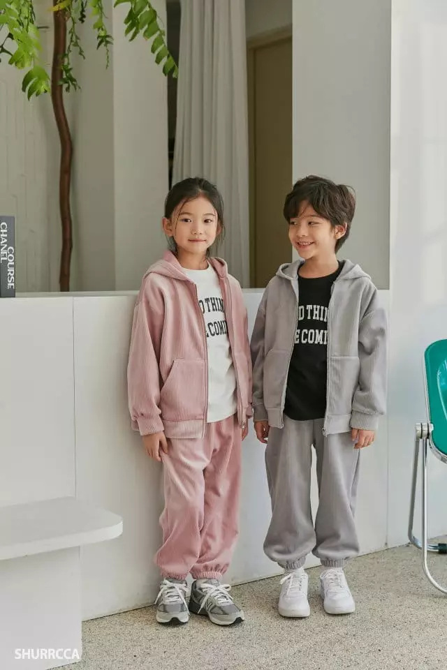 Shurrcca - Korean Children Fashion - #magicofchildhood - Veloure Zip-up - 5