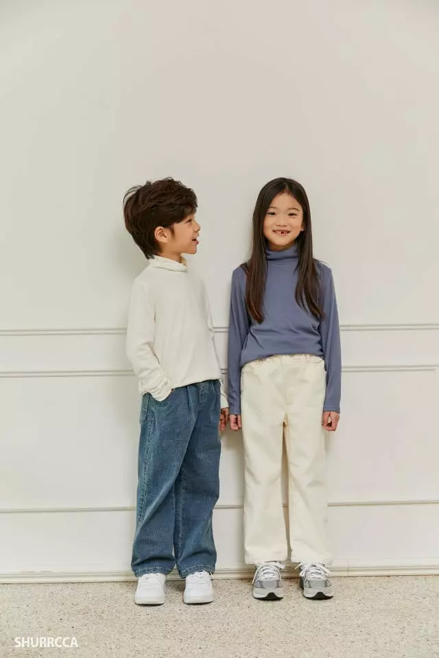 Shurrcca - Korean Children Fashion - #magicofchildhood - Cream Pants - 3