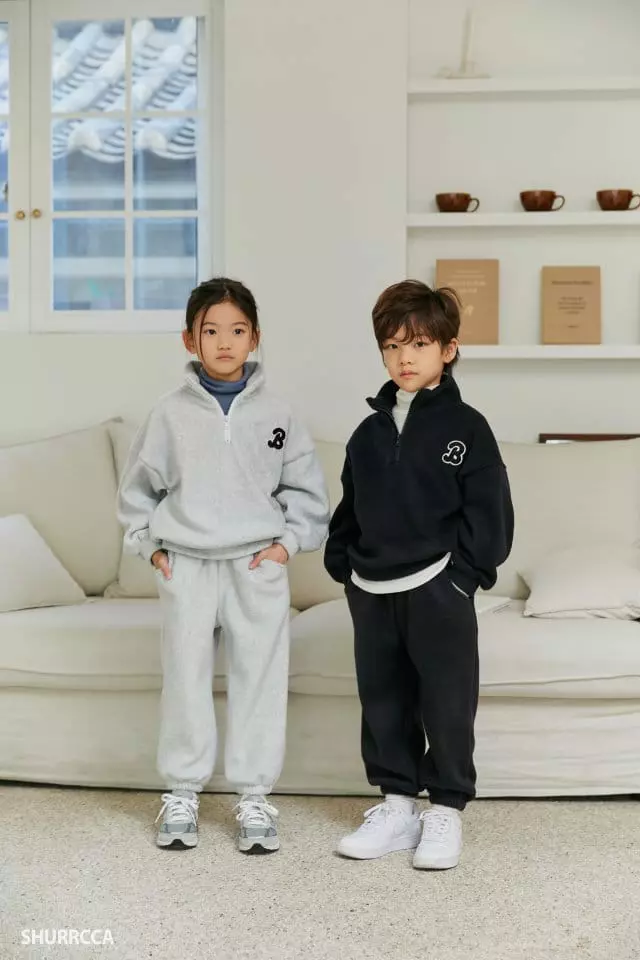 Shurrcca - Korean Children Fashion - #magicofchildhood - B Half Zip-up - 9