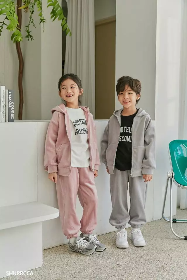 Shurrcca - Korean Children Fashion - #minifashionista - Veloure Zip-up - 6