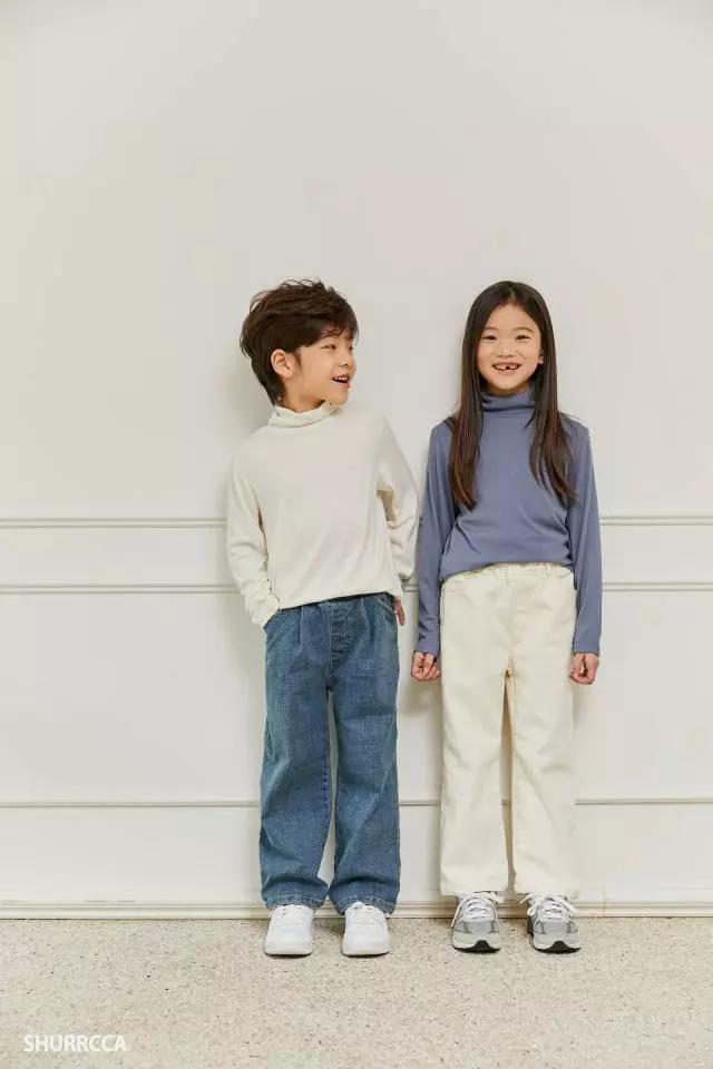 Shurrcca - Korean Children Fashion - #magicofchildhood - Cream Pants - 4