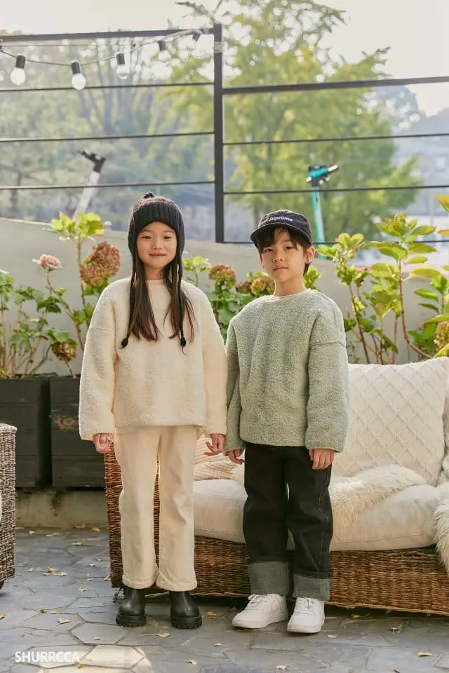 Shurrcca - Korean Children Fashion - #minifashionista - Roll-up Black Jeans