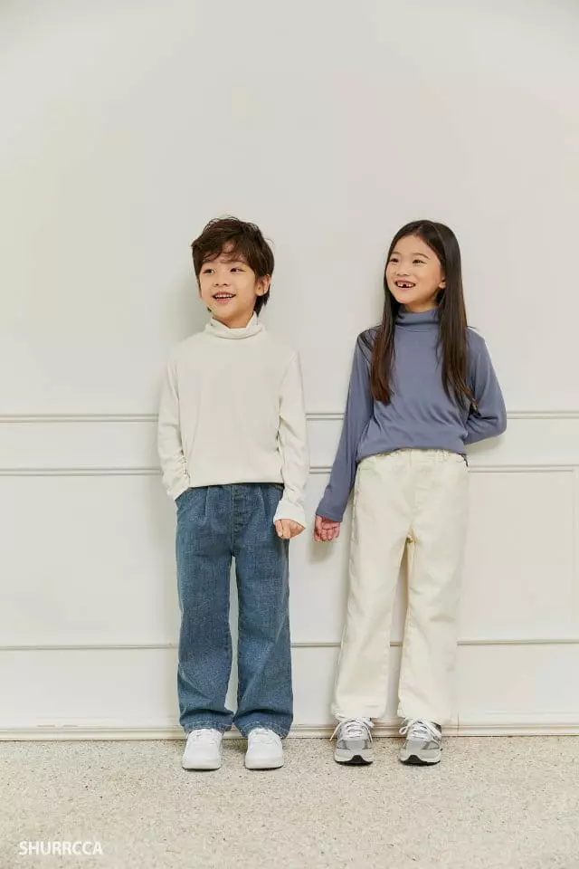 Shurrcca - Korean Children Fashion - #prettylittlegirls - Cream Pants - 5