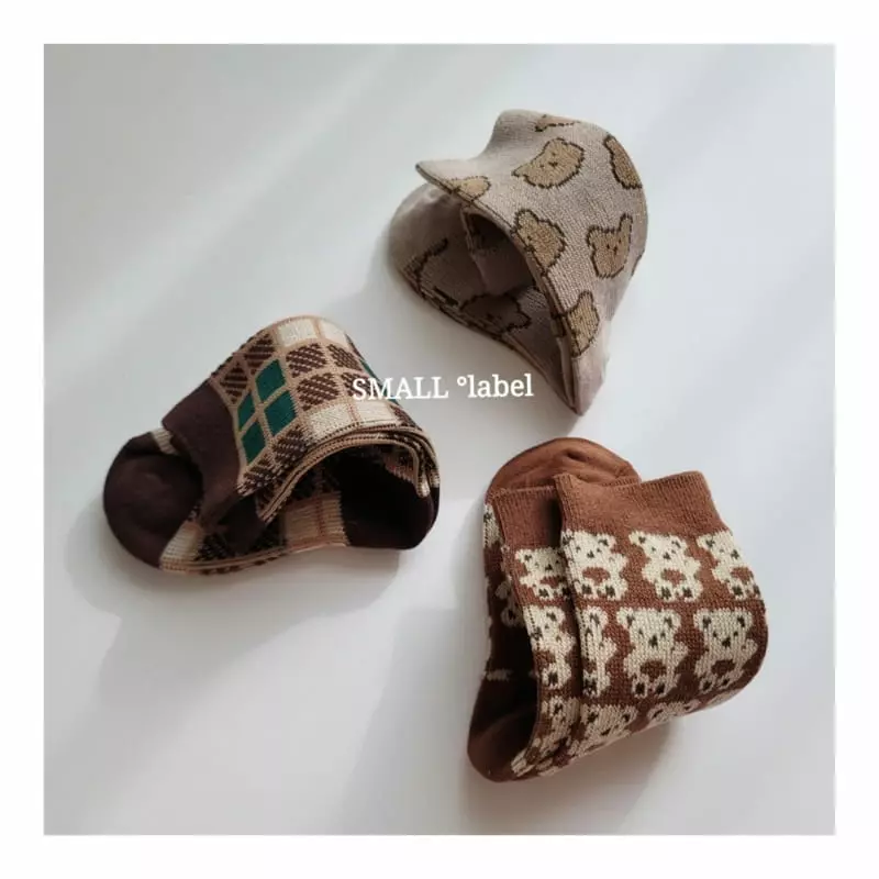 Small Label - Korean Children Fashion - #childrensboutique - Bam Bear Socks Set - 7
