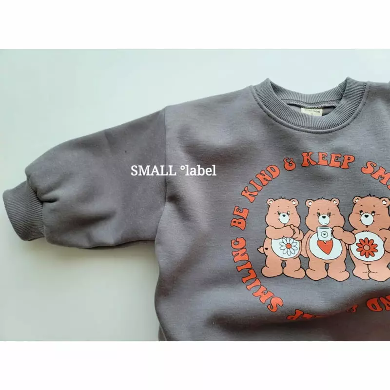Small Label - Korean Children Fashion - #kidsshorts - Orange Bear Sweatshirt - 3