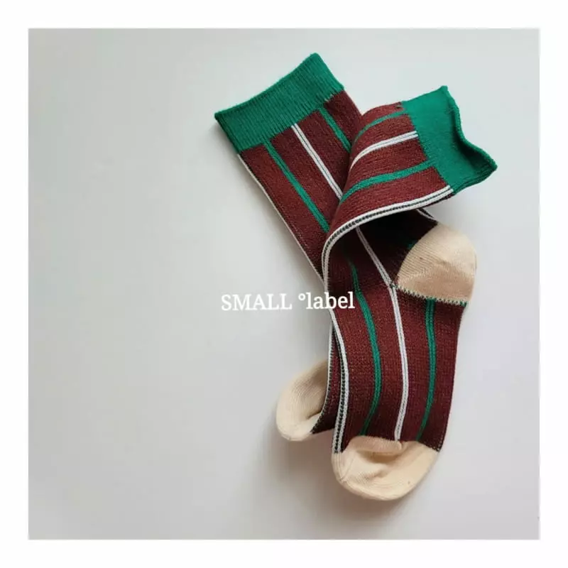 Small Label - Korean Children Fashion - #littlefashionista - Browine Socks Set - 3