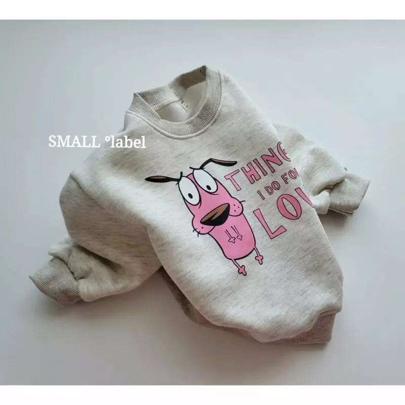 Small Label - Korean Women Fashion - #womensfashion - Pink Dog Sweatshirt Mom - 9