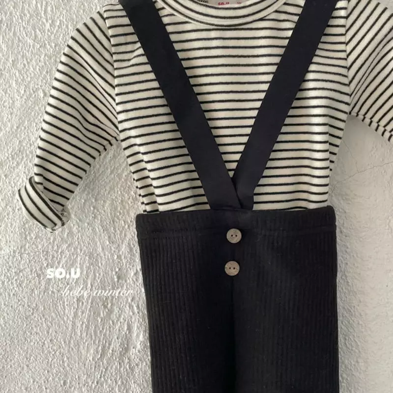 So U - Korean Children Fashion - #childofig - Bebe Stripes Tee - 5