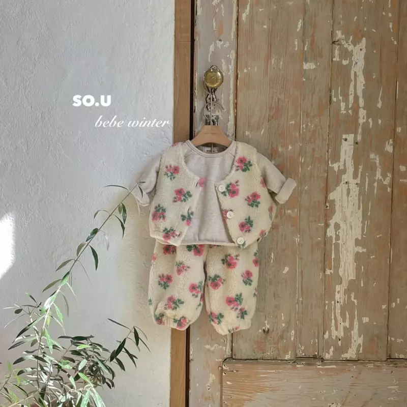 So U - Korean Children Fashion - #childofig - Moncle Flower Vest - 9